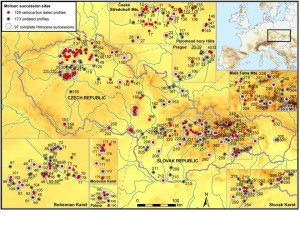 Quaternary Czech Molusc Database_Map